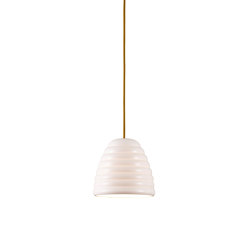 Hector Bibendum Size 2 Pendant, Natural with Yellow Cable | Suspended lights | Original BTC