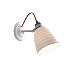Hector Bibendum Wall Light, White with Red Cable | Wall lights | Original BTC