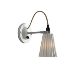 Hector Small Pleat Switched Wall Light, Natural | Wall lights | Original BTC