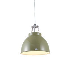 Titan Size 1 Pendant Light, Olive Green/White Interior | Lampade sospensione | Original BTC