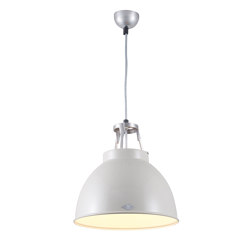 Titan Size 1 Pendant Light, Putty Grey/White Interior | Suspended lights | Original BTC