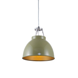 Titan Size 1 Pendant Light, Olive Green/Bronze Interior | Suspensions | Original BTC