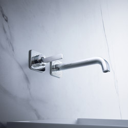 AXOR Citterio E Single lever basin mixer for concealed installation with escutcheons wall-mounted