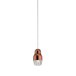 Fedora SP1 metallic bronze | Lampade sospensione | Axolight