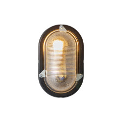 Oval Aluminium Bulkhead for GLS Painted Black | Wall lights | Original BTC