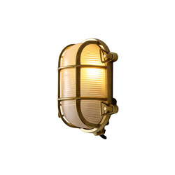 7036 Oval Brass Bulkhead with Internal Fixing, Polished Brass | Wall lights | Original BTC