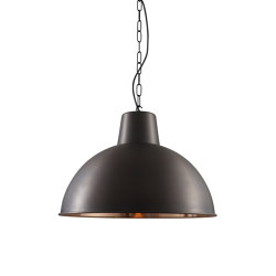 Spun Reflector, Large, Weathered/Polished Copper Interior | Lámparas de suspensión | Original BTC