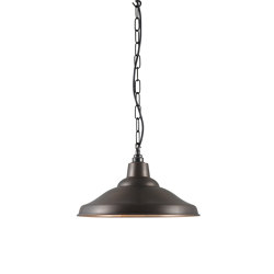 7200 School Light, Weathered Copper, Polished Copper Interior | Lámparas de suspensión | Original BTC