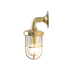 7207 Miniature Weatherproof Ship's Well Glass, Polished Brass, Clear Glass | Wall lights | Original BTC