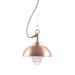 Shipyard Pendant, Copper, Clear Glass | Suspended lights | Original BTC