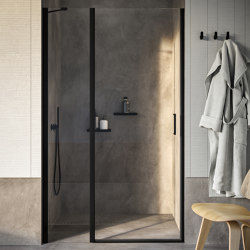 Claire Design Pivot door with fixed element for niche | Bathroom fixtures | Inda