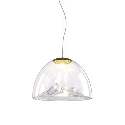 Mountain View SP Crystal/Gold | Suspended lights | Axolight