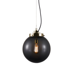 Globe Medium, Anthracite and brass with black braided cable | Suspended lights | Original BTC