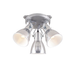 Stirrup Triple Ceiling Light Aluminium | Plafonniers | Original BTC