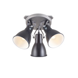 Stirrup Triple Ceiling Light Black | Lampade plafoniere | Original BTC