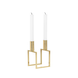Kubus Line, Brass | Candlesticks / Candleholder | Audo Copenhagen