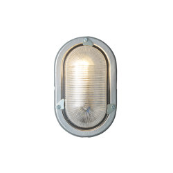 Oval Aluminium Bulkhead for GLS, Painted Silver | Wall lights | Original BTC
