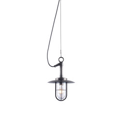 7523 Ship's Well Glass Pendant, Clear Glass, Weathered Brass | Suspended lights | Original BTC