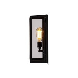 7645 Box Wall Light, Internal Glass, Medium, Weathered Brass, Clear Glass | Wall lights | Original BTC