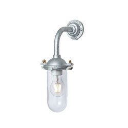 7684 Exterior Bracket Light, No Ref, Right Angle, Round, Galvanised, Clear Glass | Lámparas de pared | Original BTC