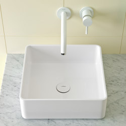 Glaze Topsolid Top Mounted  washbasin | Single wash basins | Inbani