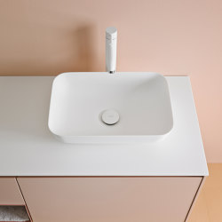 Quadro Waschbecken auf Arbeitsplatte in Corian®. | Wash basins | Inbani