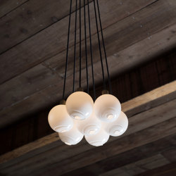 Drape Cluster 7 Pendant (4.5 In Glass) | Lámparas de suspensión | SkLO