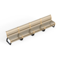 Nova C Back Straight configuration | Benches | Green Furniture Concept