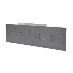 Letterbox with wireless system in bronze matt | Door bells | FASTTEL BELGIUM