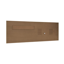 Letterbox with wireless system in bronze rustic matt | Door bells | FASTTEL BELGIUM
