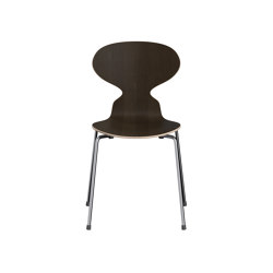 Ant™ | Chair | 3101 | Dark stained oak veneer | Chrome base | Chaises | Fritz Hansen