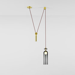 Shape Up Pendant - Cylinder (Midnight) | Suspended lights | Roll & Hill