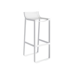 Flat Textil Stool with Backrest | Bar stools | GANDIABLASCO