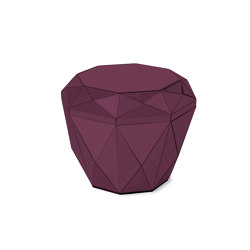 Diamond Table burgundy | Tabletop free form | Reflections Copenhagen