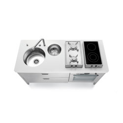 Washing and cooking kitchens LC160-C90+F60/1 | Compact kitchens | ALPES-INOX