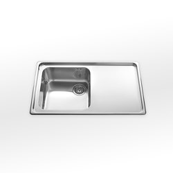 Built-in sink Basic 87/1V1SL | Kitchen sinks | ALPES-INOX