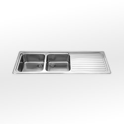 Built-in sinks radius 60 F 5149/2V1S | Fregaderos de cocina | ALPES-INOX