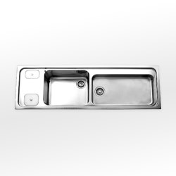 Countertop sinks radius 60 A5-5158/2C1V1V8 | Kitchen organization | ALPES-INOX