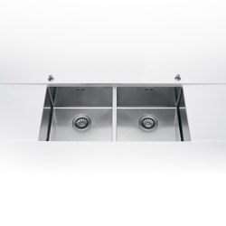 Undermount bowls radius 12 LSR 83/2V | Kitchen sinks | ALPES-INOX
