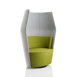 Peek upholstered with boo unit | Armchairs | Boss Design
