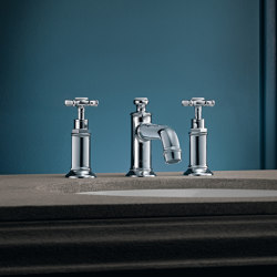 AXOR Montreux 3-hole basin mixer 30 with pop-up waste set | Wash basin taps | AXOR