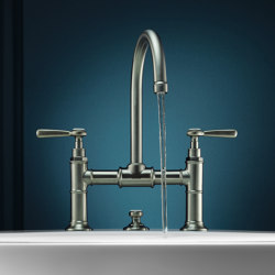 AXOR Montreux 2-handle basin mixer 220 with pop-up waste set and lever handles |  | AXOR