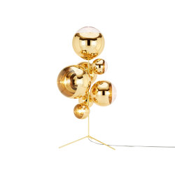 Mirror Ball Stand Gold Chandelier | Free-standing lights | Tom Dixon