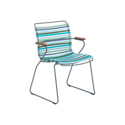 CLICK | Dining chair Multi Color 2 with Bamboo armrests | Chairs | HOUE