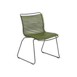 CLICK | Dining chair Olive Green No Armrest | Sillas | HOUE