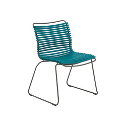 CLICK | Dining chair Petrol No Armrest | Sedie | HOUE