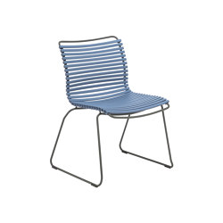 CLICK | Dining chair Pigeon Blue No Armrest | Sedie | HOUE
