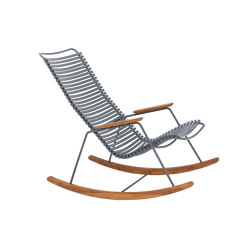 CLICK | Rocking chair Dark Grey | Poltrone | HOUE