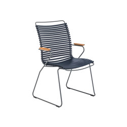 CLICK | Dining chair Dark Blue Tall Back | Sillas | HOUE