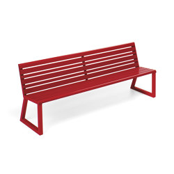 VENTIQUATTRORE.H24 SEAT WITH BACKREST | Benches | Urbantime